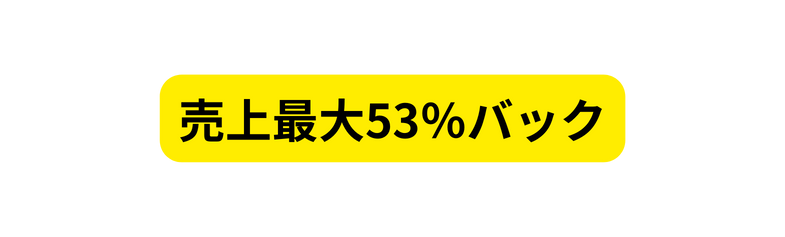 売上最大53 バック